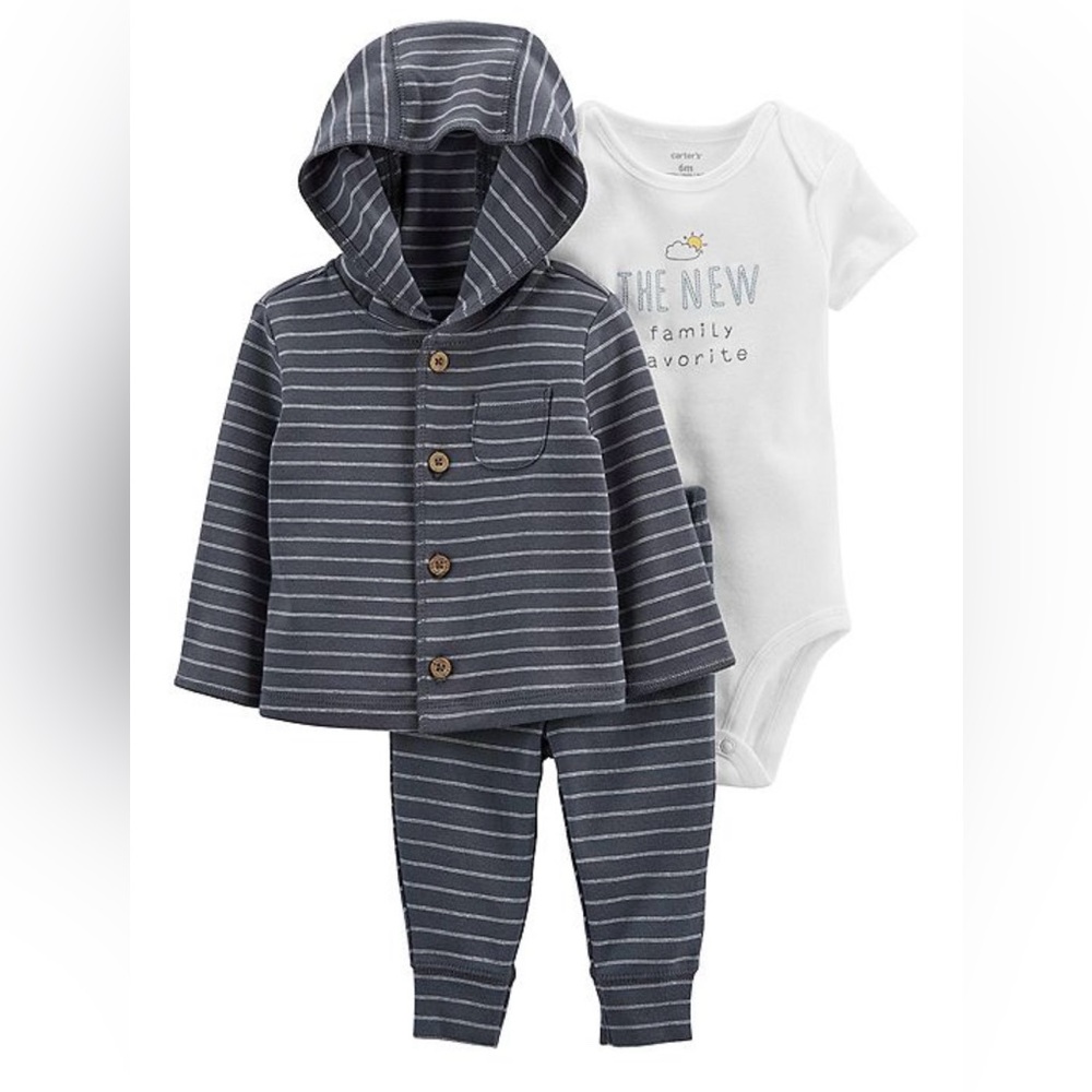 Carter's Striped 3-pcs Set  | 3 M
